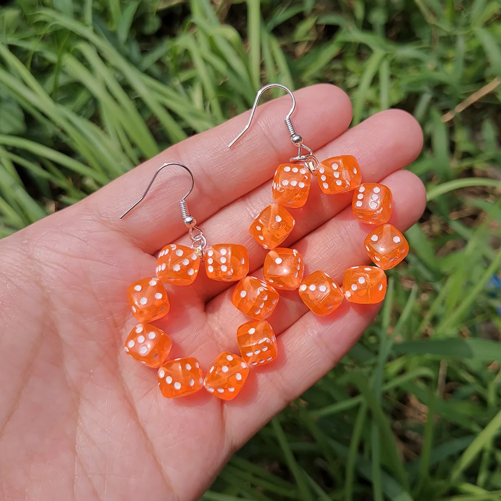 Женские серьги-подвески ручной работы разноцветные с бисером | Украшения и