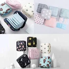 Сумка для хранения тампонов, маленькая дорожная косметичка, Женский Портативный кошелек для макияжа, кармашки для карт, органайзер, хранение мелочей