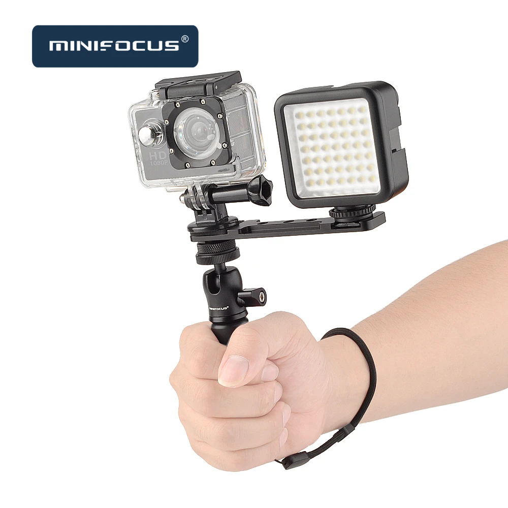 Портативная Экшн-камера и стабилизатор для смартфона 2 в 1 с ручкой держателем