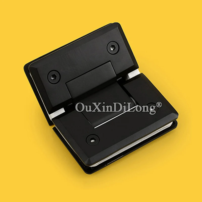 

Высококачественные безрамные петли из чистой латуни для ванной и душа, стеклянные дверные петли, 135 градусов, стеклянные зажимы для стекла, фиксированные держатели, 1 шт.