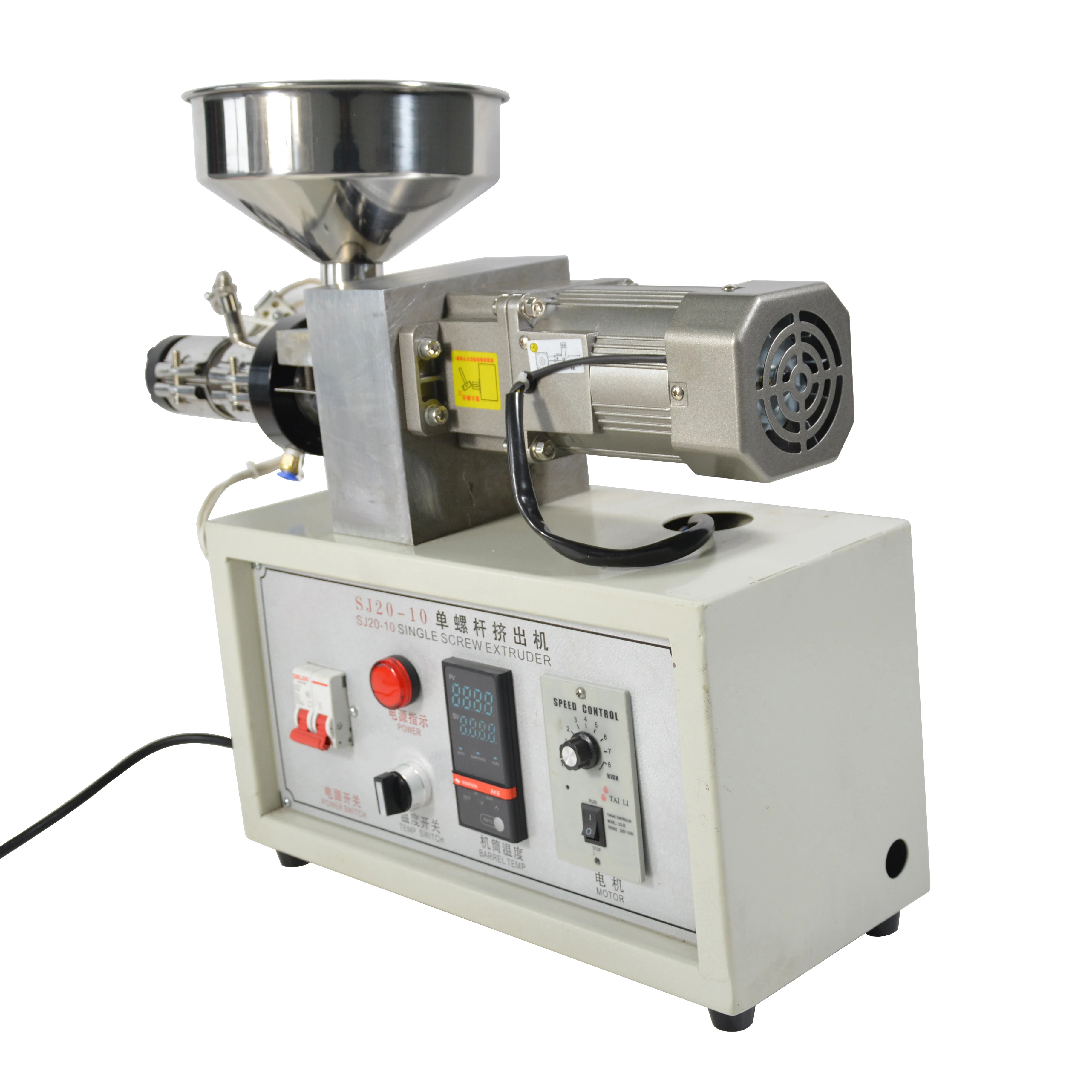 Настольный 20 Одношнековый экструдер 120 Вт электродвигатель переменного тока 220 В