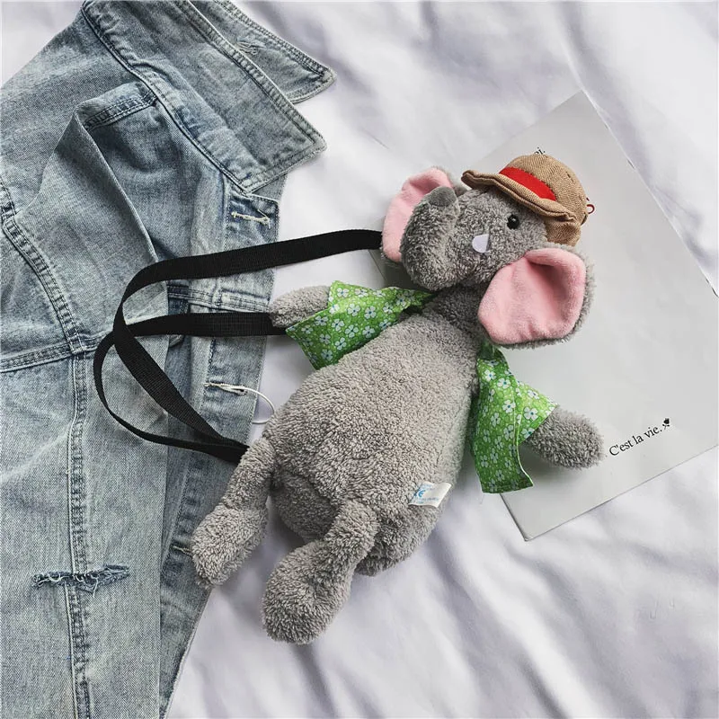little elephant Новые детские сумки-мессенджеры милые животные сумки на плечо милые сумки-мессенджеры маленькие сумки через плечо с рисунком - Цвет: little elephant