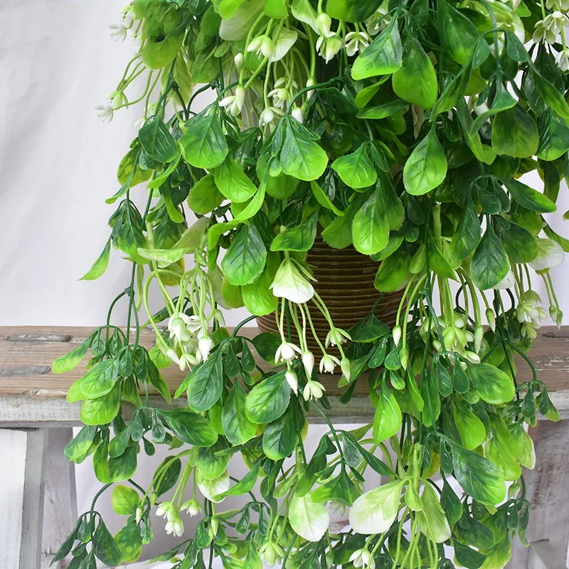 

Artificial 5 Prongs Star Flower Wall Hanging Rattan Ivy Leaf Set Decoration Wall Hanging Decorative Flower Plastic Grass