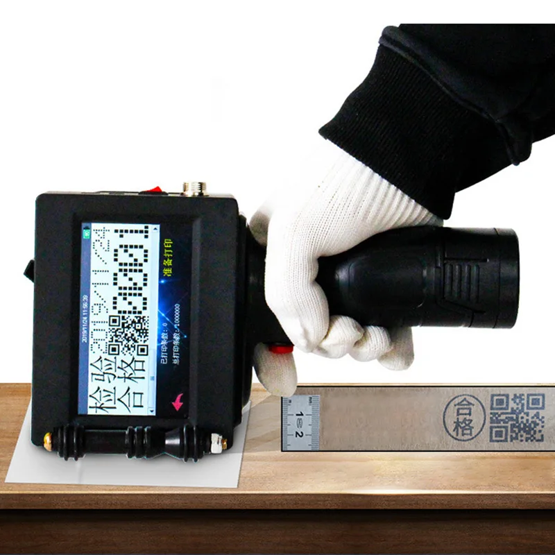 25 мм большой портативный ручной струйный термальный принтер для логотипа/даты