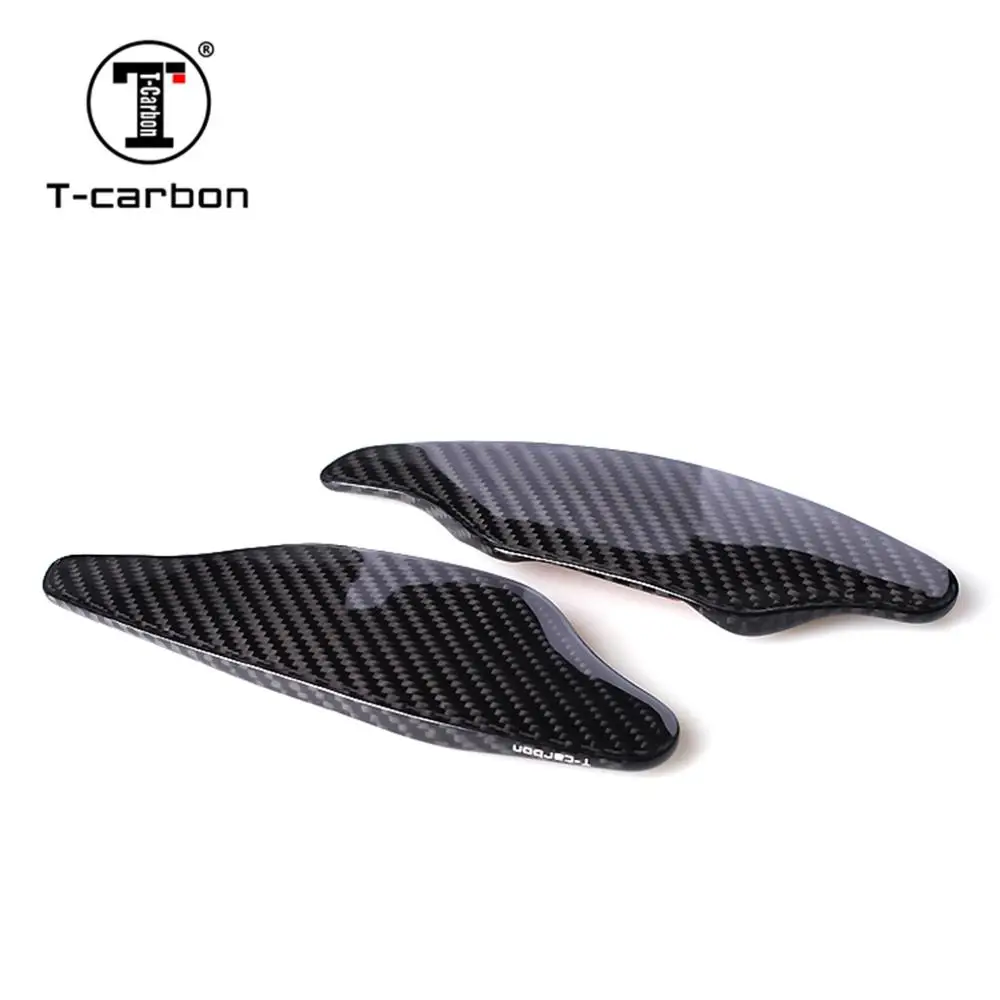 T carbon Carbon Fiber Paddle Shift Extensions чехлы подходят для Audi RS|Рулевые колеса и ступицы