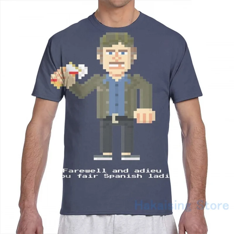 Футболка Quint с надписью VO-Jaws для мужчин и женщин модная тенниска принтом пикселя