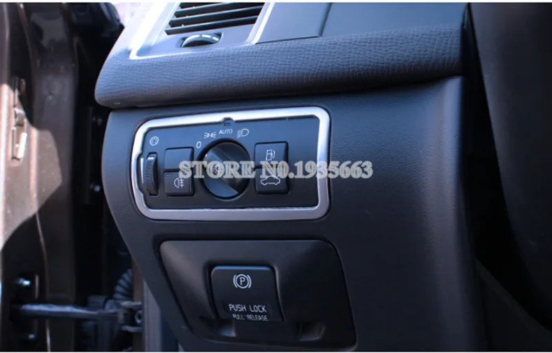 

For VOLVO V60 Interior Headlight Switch Button Trim Cover 2012-2013 1pcs Car Accessories Interior Car Decor Car Trim