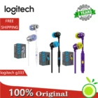 Logitech g333-earpiece оригинальный геймер, с проводом, стерео, 3,5 мм, с hd микрофоном для ноутбуков, ПК, телефонных игр