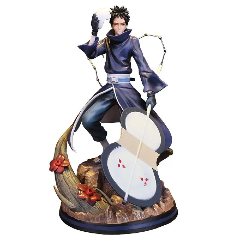 

31cm Anime Naruto Shippuden GK Action Figure Toys Uchiha Obito Tobi Figurine PVC Statue Collectible Model Gifts for Children Boy