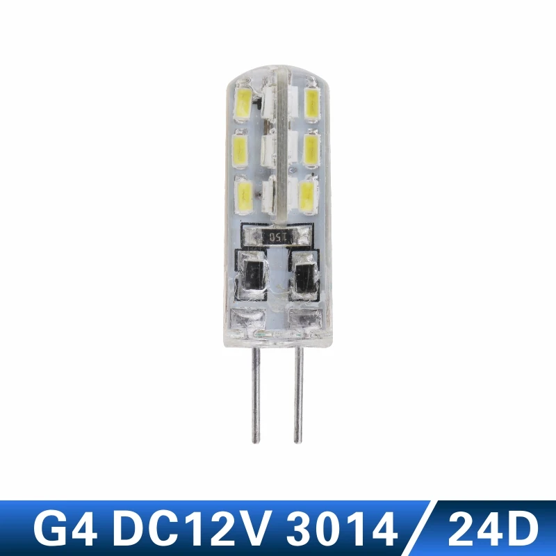 G4 DC 12V 24D Светодиодный светильник LATTUSO G4 G9 AC/DC 12 В 220 В 3 Вт 6 Вт 9 Вт COB светодиодный G4 G9 Лампа с регулируемой яркостью для хрустальных люстр - Испускаемый цвет: G4 DC 12V 24D