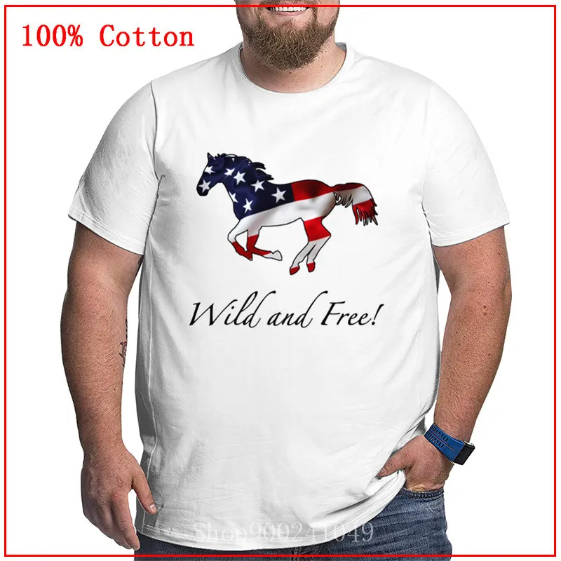 Футболка мужская с символикой лошади мультяшный персонализированный топ