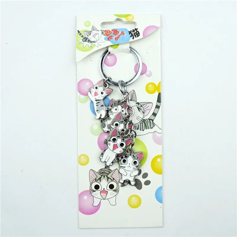 Брелок для ключей 5 в 1 милый кот Чи дом подвеска из легированной стали Мультяшные