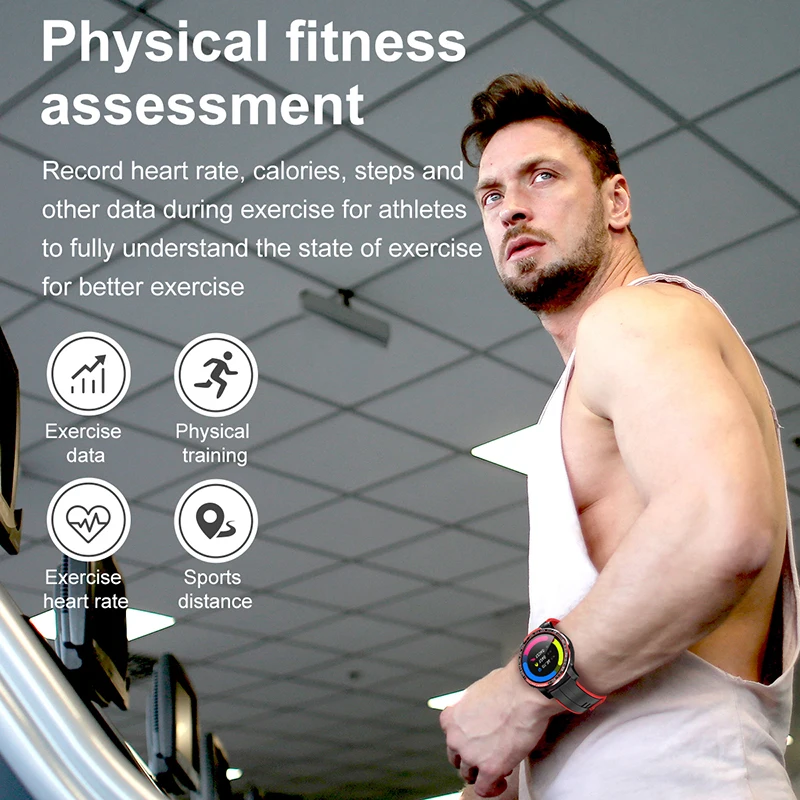 

LIGE Men Smart Watch Bluetooth Call Full Touch Dial Call Fitness Tracker IP67 Waterproof smartwatch For Huawei xiaomi IOS phone