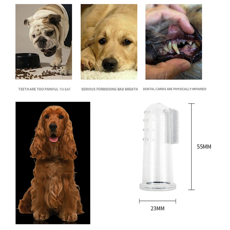 Чистящие принадлежности для собак и кошек зубная щетка питомцев с плохим