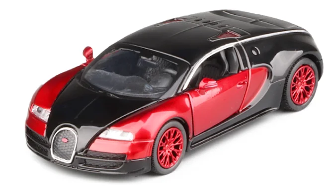 Металлическая игрушечная машинка Bugatti Chiron в масштабе 1:32 литой и игрушечный