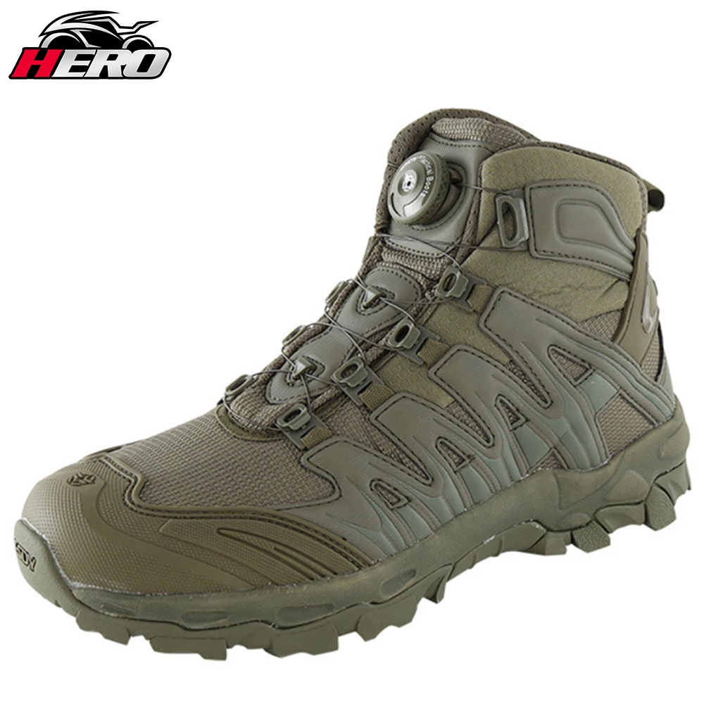 

Botas Moto Motorcycle Boots Shoes Botas Motocross Summer Breathable Tactical Desert Outdoor Camping Buty Motocyklowe Meskie