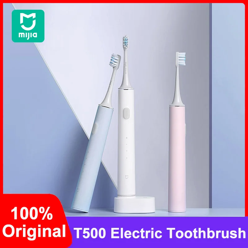

Зубная щетка Xiaomi Mijia T500 звуковая электрическая для взрослых и детей, автоматическая щетка для чистки зубов, ультразвуковое отбеливание, чис...