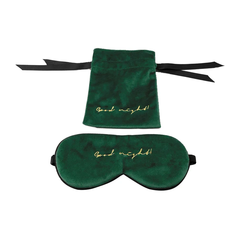 1Pcs Silk Velvet Sleep Mask Natural Sleeping Eye Eyeshade Cover Shade Women Men Soft Portable Blindfold Travel Eyepatch | Красота и