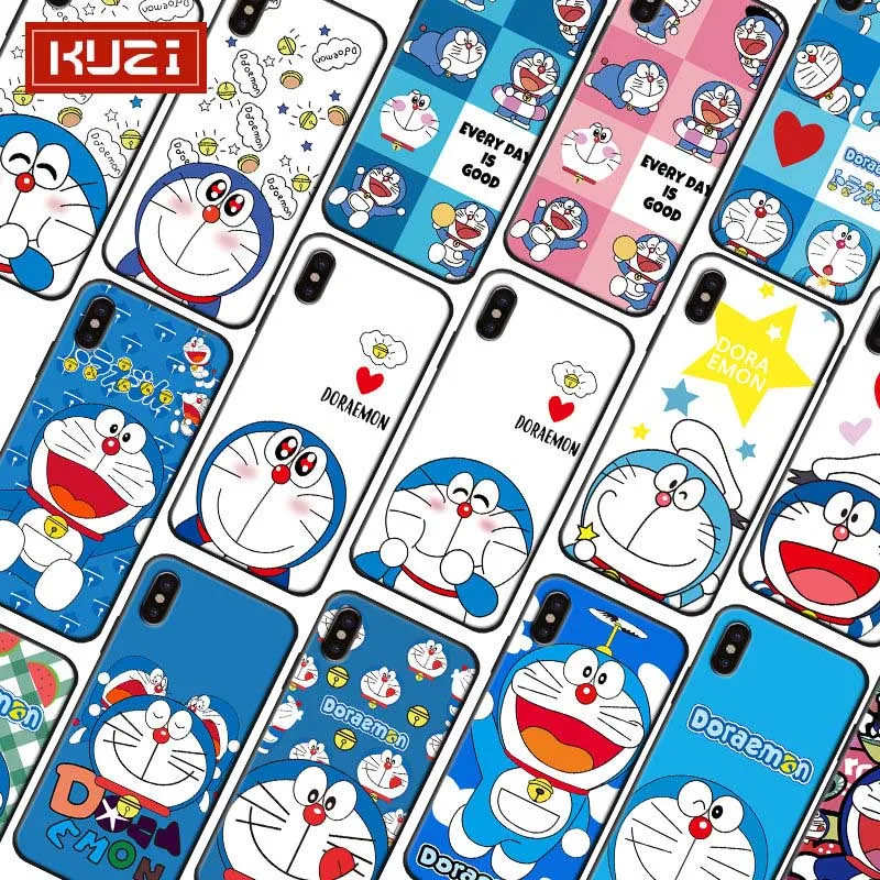 Cute cartoon Doraemon Phone Case For iPhone 11 Pro Max 2019 Soft silicone Cover |