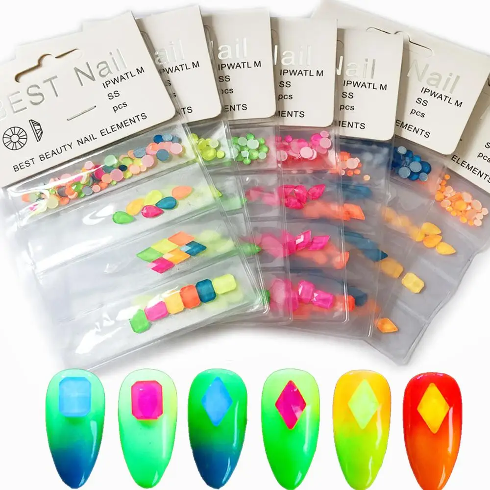 1 комплект мульти Форма с украшением в виде кристаллов флуоресценции Цвета