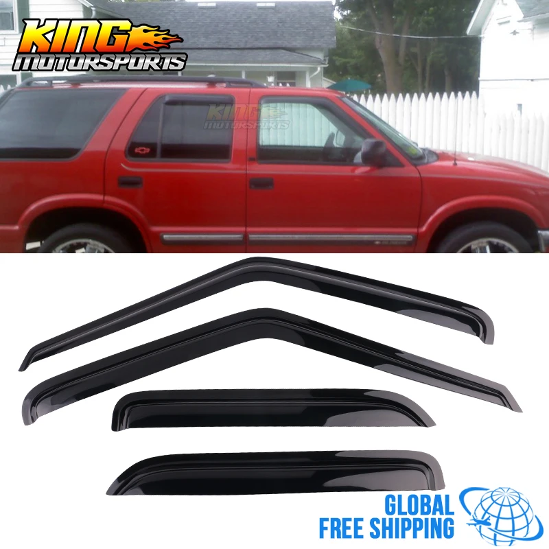 Подходит для 95 05 GMC S15 Jimmy Chevy S10 Блейзер акриловые оконные козырьки 4 шт. набор