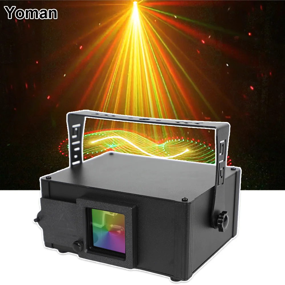 

4D RGB Animation Lines Pattern Laser Projector DMX512 Music Control DJ Stage Disco Party Show Lights Holiday Wedding Bar Club