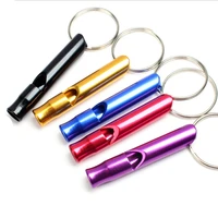 self defense aluminum alloy whistle keyring keychain portable for outdoor emergency survival safety sport camping hunting tools