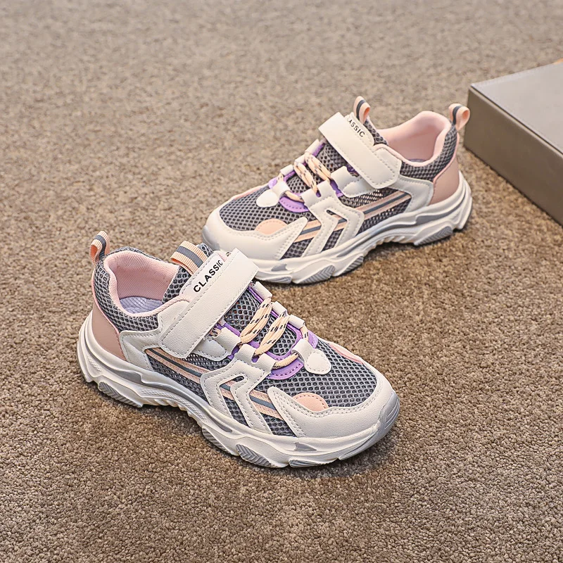 

Summer Mesh Kids Sneakers Lightweight Boys Girl Casual Breathable Non-slip Sports Shoes