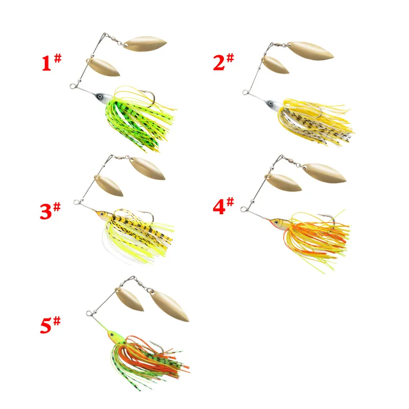 

Hot Luya Fishing Bait Submerged Far Throw Beard Old Metal Belt Willow Leaf Rotation Noise Sequin Hard Bait Quasi Bait Perch