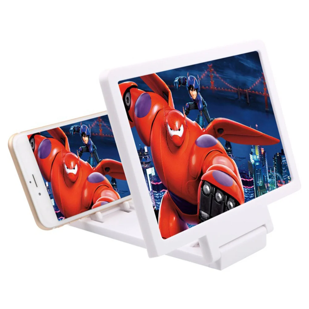 

Smart Phone Screen Magnifier Multi Function Phone Bracket Enlarged Screen Cellphone Holder(Black)