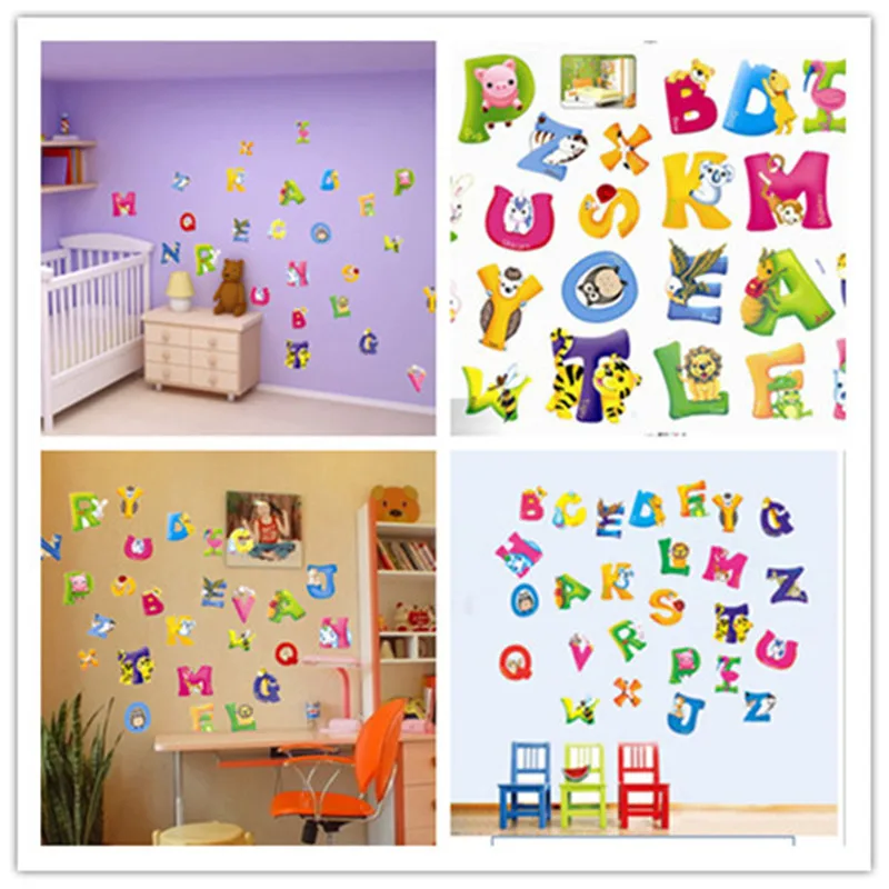 2020 новые алфавита Стикеры s 36 шт./Набор &quotсделай сам&quot A-Z детские украшения для