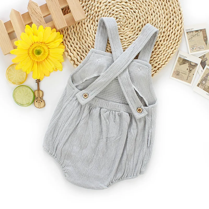 Детские штаны на подтяжках однотонные хлопковые милые комбинезоны для мальчиков