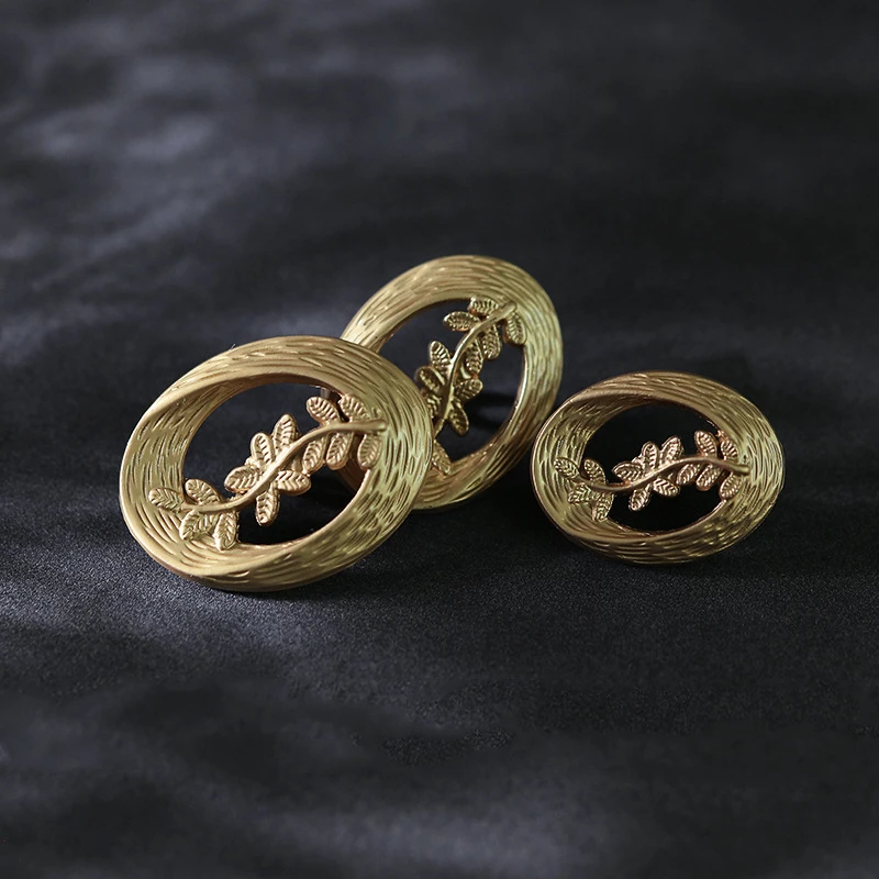 10 шт./лот горячая Распродажа металлические пуговицы Ellipse для одежды винтажные