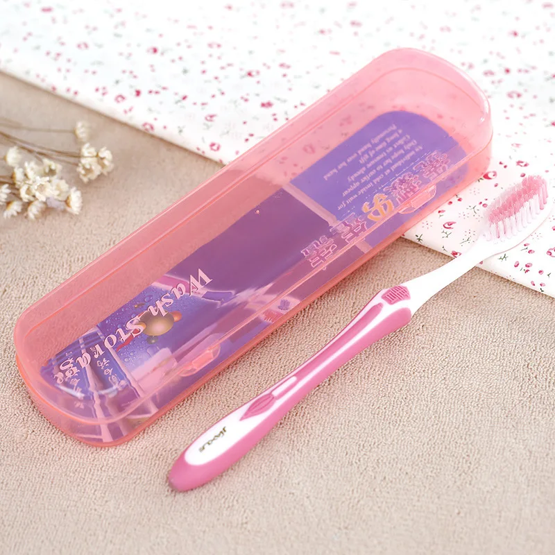 

Portable Toothbrush Storage Box Candy Color Outdoor Travel Hiking Camping Toothrush Case Protect Storage Cute Box