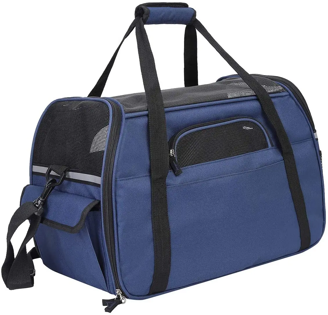 

Pet Carrier for Small Medium Large Cats Dogs Puppies, Collapsible Dog Travel Bag, Dog Carriers with Mesh Window