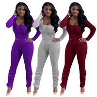activewear womens set casual long sleeve t shirts and high waist flare stacked pants matching set fitness two piece outfits