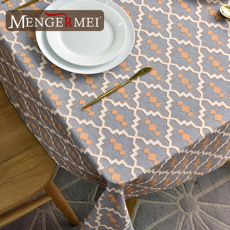 Простая Современная скатерть жиронепроницаемый водонепроницаемый декоративный