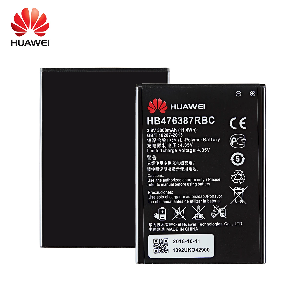 100% Оригинальный аккумулятор Huawei HB476387RBC 3000 мАч для HUAWEI Honor 3X G750 B199 | Мобильные