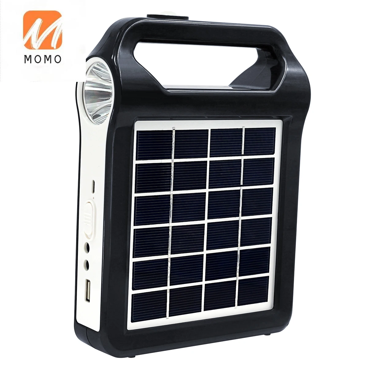 

Small MOQ Solar panel system with 2 torch lights and inner mobile power bank