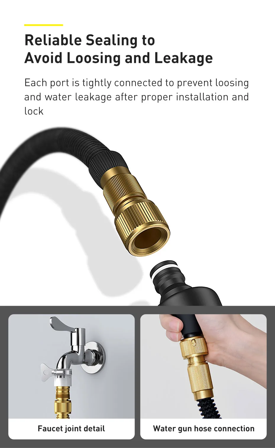 chube Vòi xịt tăng áp rửa xe và chổi lau xe hơi Baseus Clean Guard