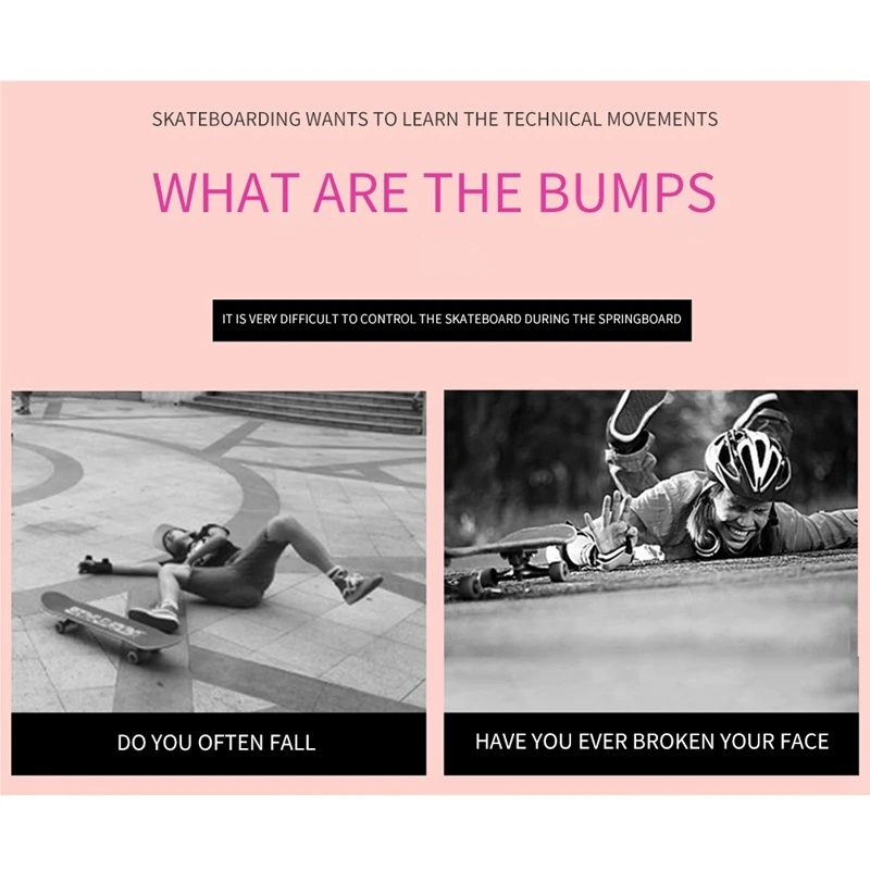 

Skateboarding Jumping Bar Beginners Professional Double Warping Wheel