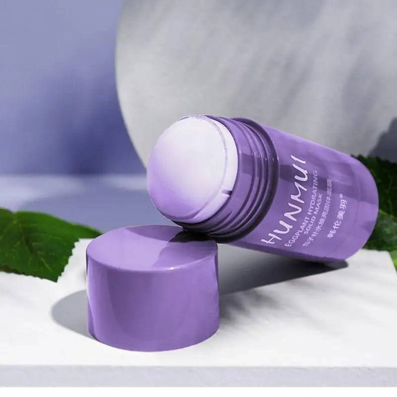 Зелёный чай палка маска Стик масло Управление Баклажан Очищение акне для лица