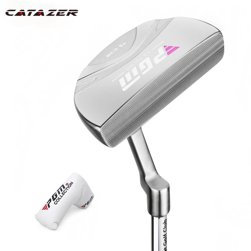 

PGM Golf Clubs Women's Stainless Steel Small Half-round Cue Steel Shaft Stainless Steel Putter Head Golf Training Aids