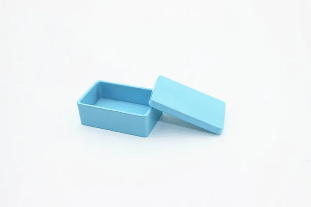 blue 1:12 Кукольный домик Миниатюрный Мини красочный ящик для хранения игрушка матч для нового коллекционного подарка - Цвет: blue