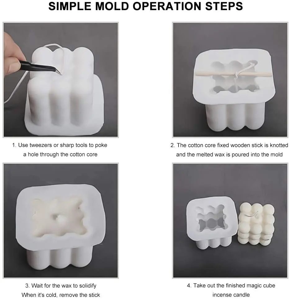 Новинка силиконовая форма в виде волшебной 3D СВЕЧИ для ароматерапии сделай сам