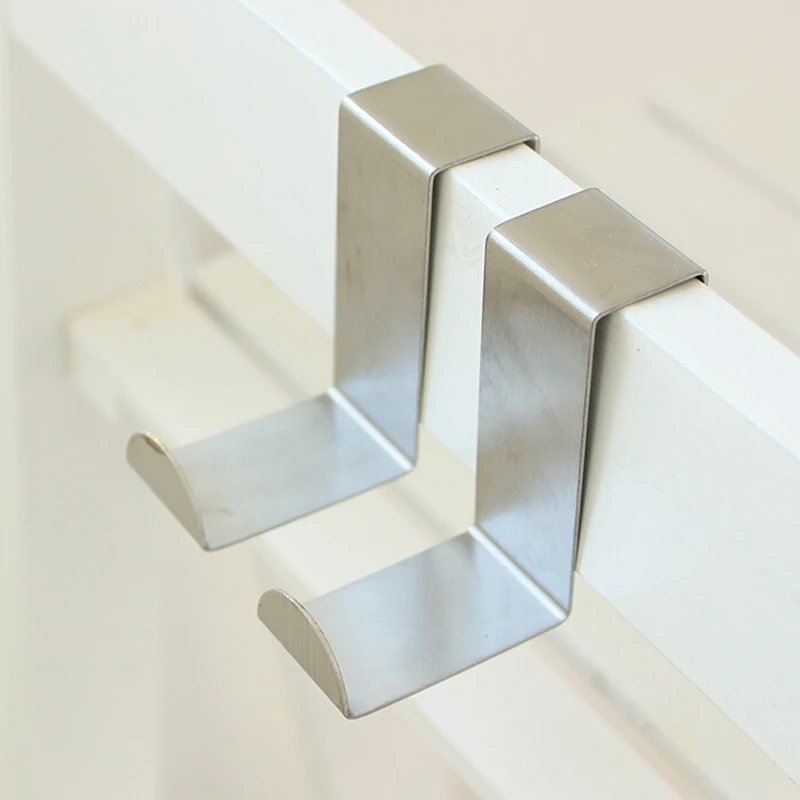 1 шт. нержавеющая сталь над дверью Крючки для домашней кухни Кабинета рисовать