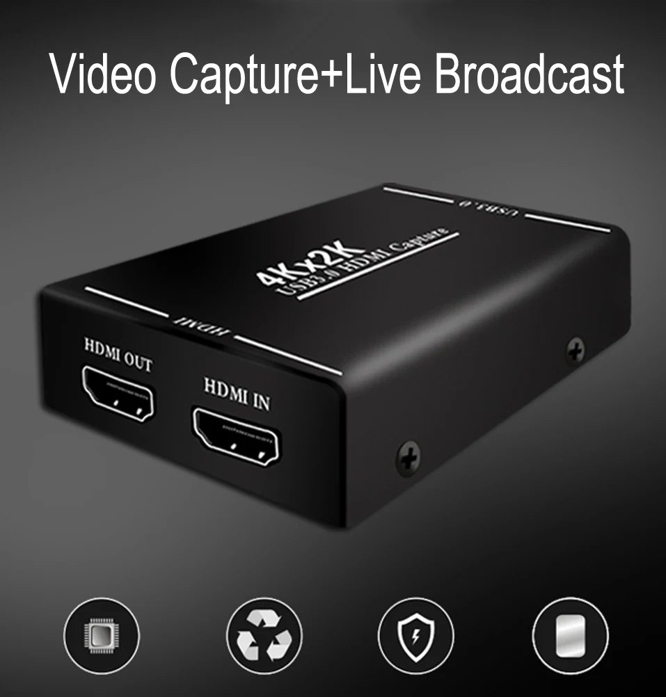 4K x 2K HDMI К USB 1080P 60FPS карта записи для MAC Windows Phone PS4 PS3 потоковая трансляция в прямом