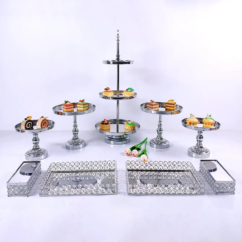 1 шт. металлическая подставка для торта золотого и серебряного цвета | Дом сад