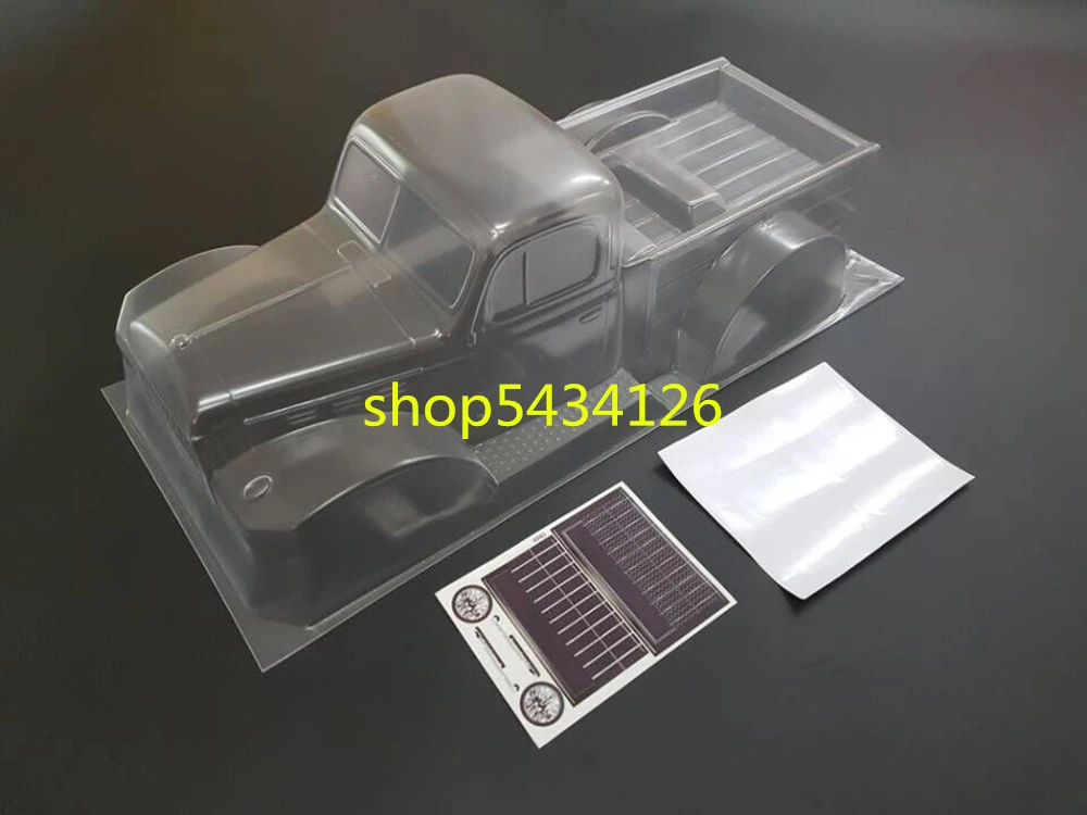 

Toys Rc Car Shell Clear Body + Stickers Decals For 1:10 Remote Control Car Rc Crawler Off Road Truck Part Car Shell 313mm