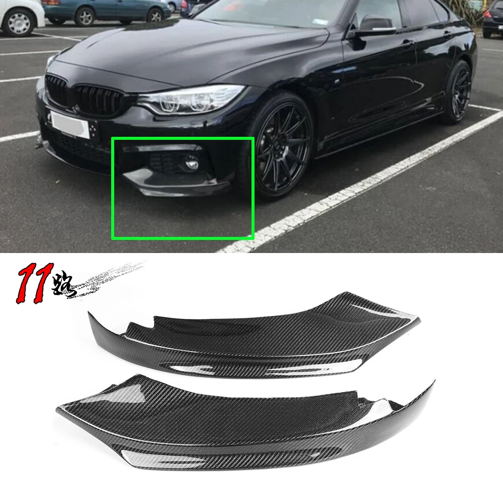 Передний разветвитель углеродный бампер для 4 серии F32 F33 F36 M Sport 2013-2019 M-T Комплект